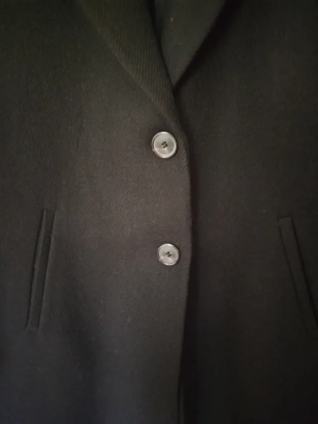 Abrigo largo Zara negro