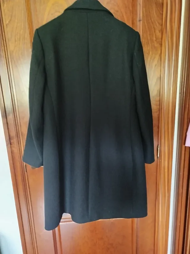 Abrigo largo Zara negro