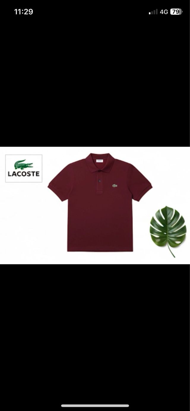 Polo Lacoste Classico Rosso/Bordeaux