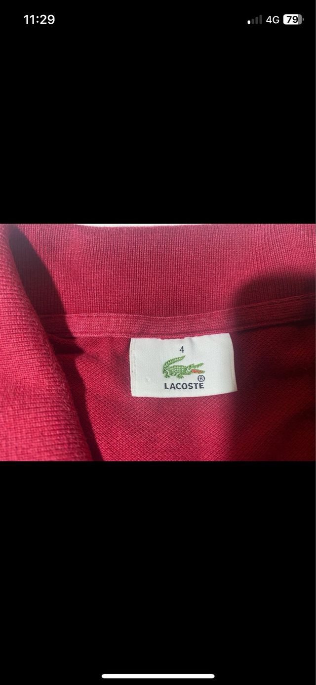 Polo Lacoste Classico Rosso/Bordeaux