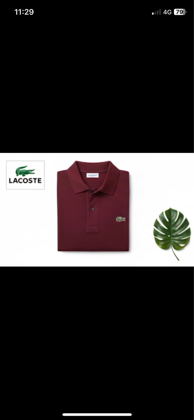 Polo Lacoste Classico Rosso/Bordeaux