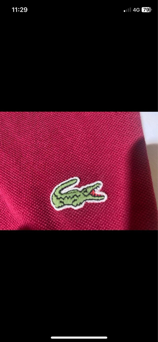 Polo Lacoste Classico Rosso/Bordeaux