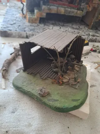 Modellismo militare: Casetta e gruppo mitragliator