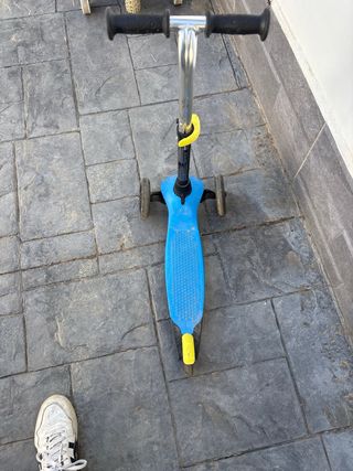 Patín infantil 3 ruedas azul