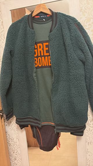 Pijama Puma Hombre M Verde Naranja M/L/XL