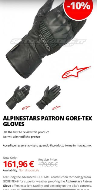 Guantes Alpinestars Patron Gore-Tex Invierno
