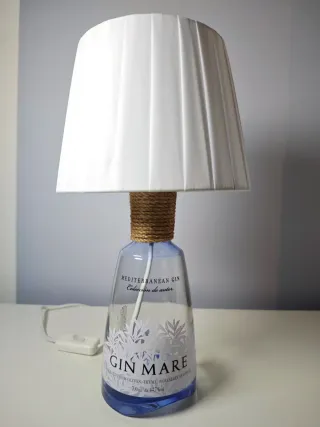 Lampada artigianale bottiglia Gin Mare