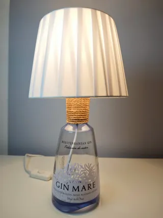 Lampada artigianale bottiglia Gin Mare