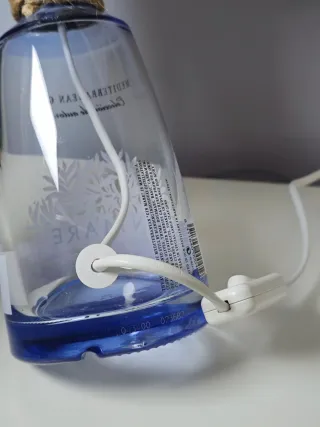 Lampada artigianale bottiglia Gin Mare