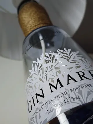 Lampada artigianale bottiglia Gin Mare