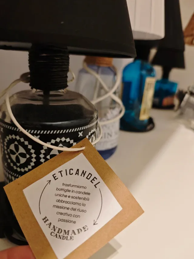 Lampada artigianale bottiglia Gin Mare