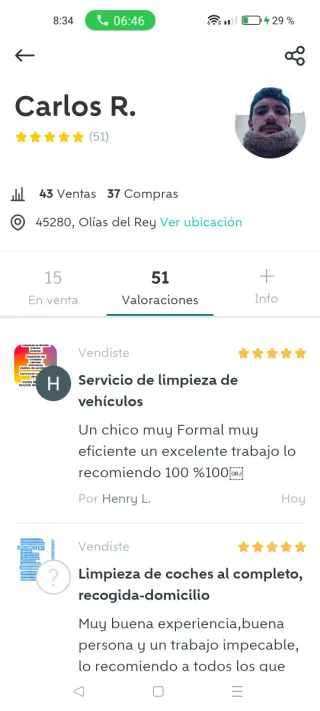 Limpieza de coches toledo santa barbara buenavista