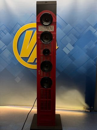 Altavoz Torre Diseño Cabina Telefónica Roja