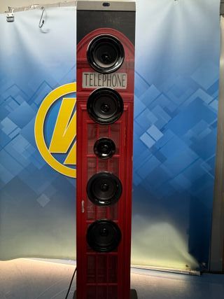 Altavoz Torre Diseño Cabina Telefónica Roja