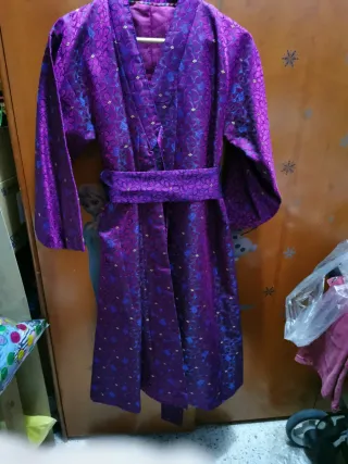 Disfraz traje kimono asiático morado