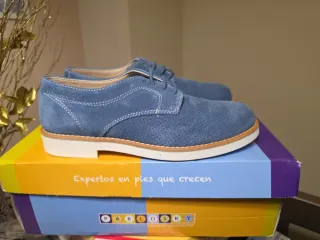 Zapatos Pablosky Piel Azul Talla 37