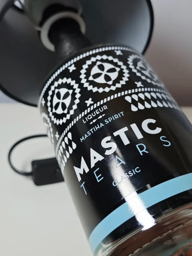 Lampada artigianale bottiglia Mastic Tears