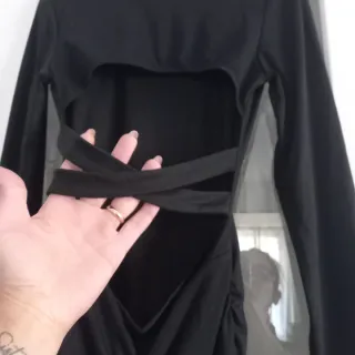 Tubino nero schiena scoperta tg S