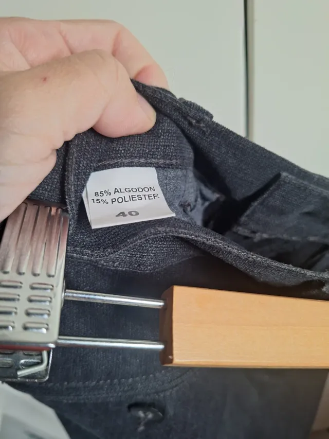 Pantalón Chino Hombre Gris talla 40