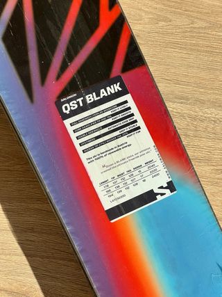 Esquís Salomon QST Blank 186cm