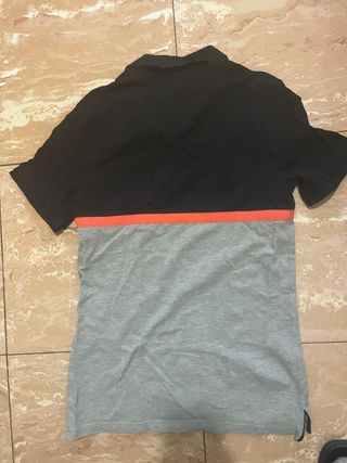 Polo Nike Negro, Gris y Naranja