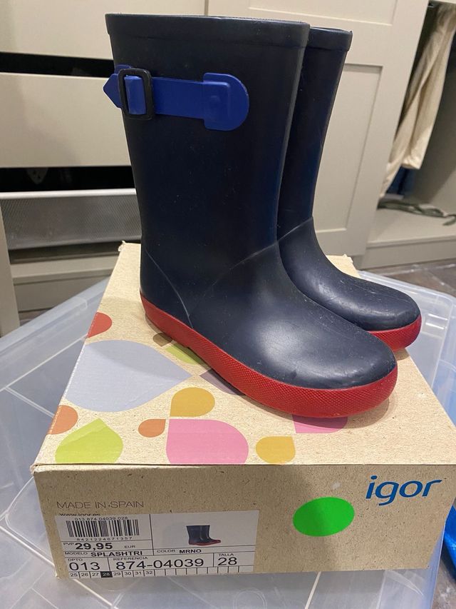 Botas de agua Igor Talla 28 Azul Marino