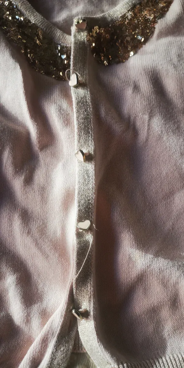 Chaqueta niña rosa lentejuelas 6 años