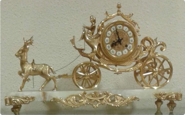 Reloj de Carruaje Vintage Francés (Napoleón III)