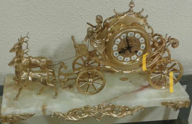 Reloj de Carruaje Vintage Francés (Napoleón III)