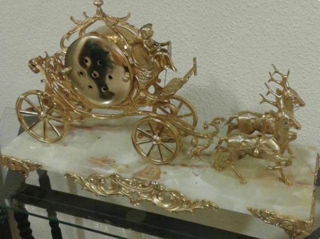 Reloj de Carruaje Vintage Francés (Napoleón III)