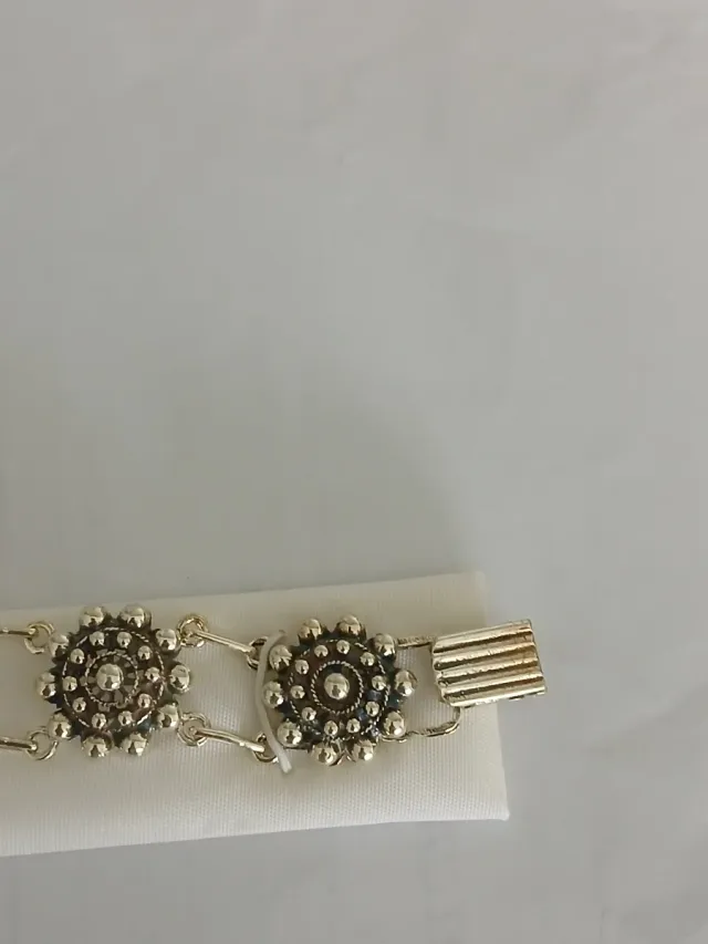 Pulsera Plata Ley Botón Charro