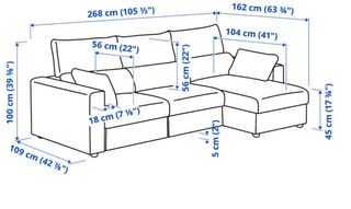 Sofá cama 3 plazas chaise longue gris