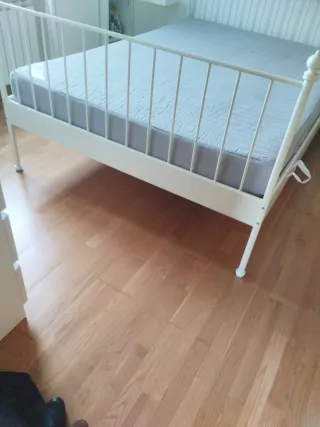 Estructura Cama Ikea Metal Blanca