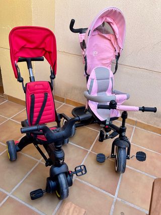 2 Triciclos Infantiles (Rosa y Rojo)