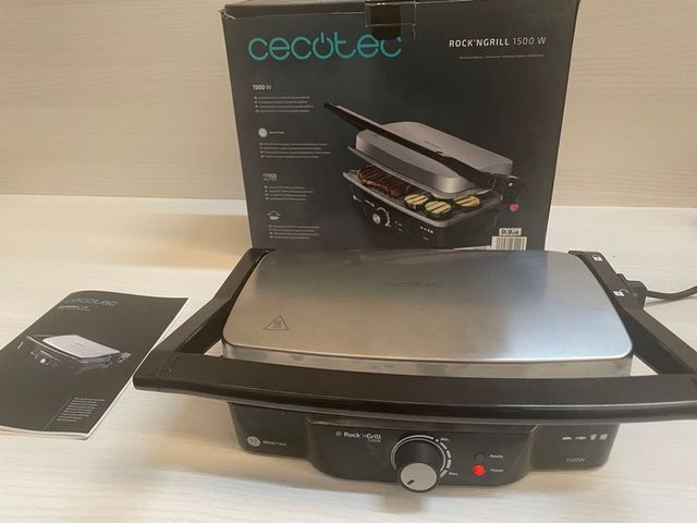 Cecotec Rock'nGrill 1500W Parrilla Eléctrica