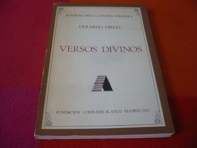 VERSOS DIVINOS (GERARDO DIEGO) 1ª EDICION 1971