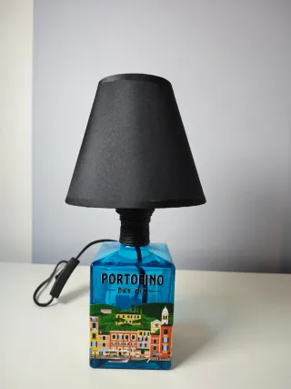 Lampada artigianale bottiglia Portofino