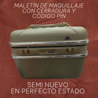 Maletín maquillaje con cerradura y código pin