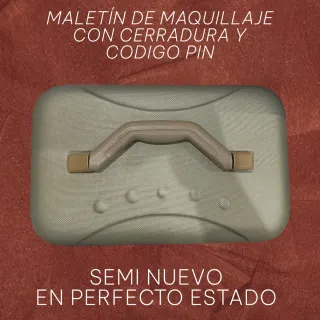 Maletín maquillaje con cerradura y código pin