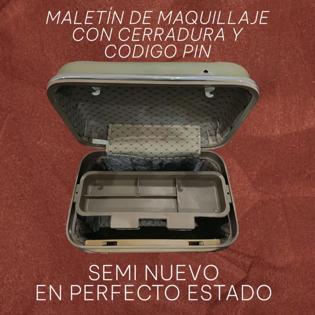 Maletín maquillaje con cerradura y código pin