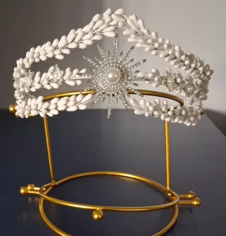 Tiara de Novia Blanca