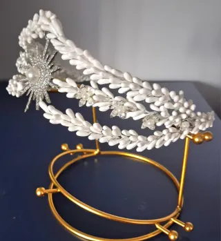 Tiara de Novia Blanca