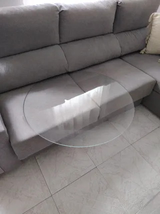 Cristal redondo para mesa 90cm