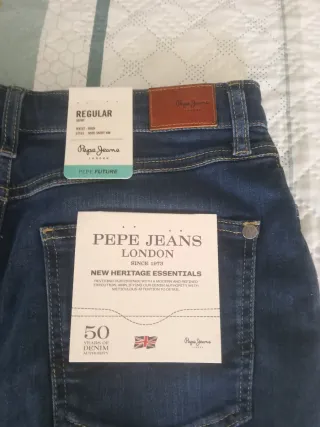 Falda vaquera midi Pepe Jeans azul