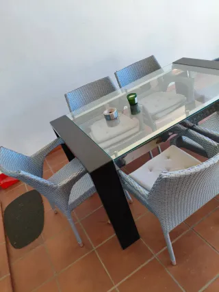 Mesa y 6 Sillas Jardín