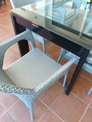 Mesa y 6 Sillas Jardín