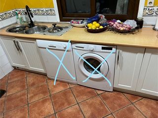 Muebles cocina con fregadero y vitrocerámica