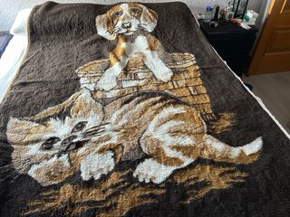 Manta Cama 90 Borreguito Perro Gato