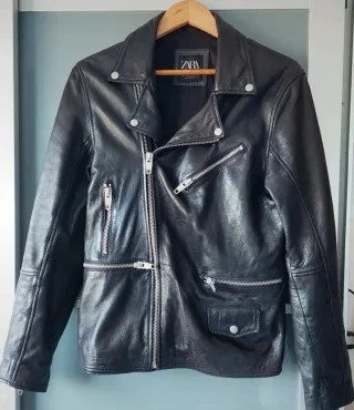 Cazadora Perfecto de piel Zara