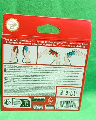 Nintendo Switch Joy-Con Par Rojo/Azul Neón + Funda